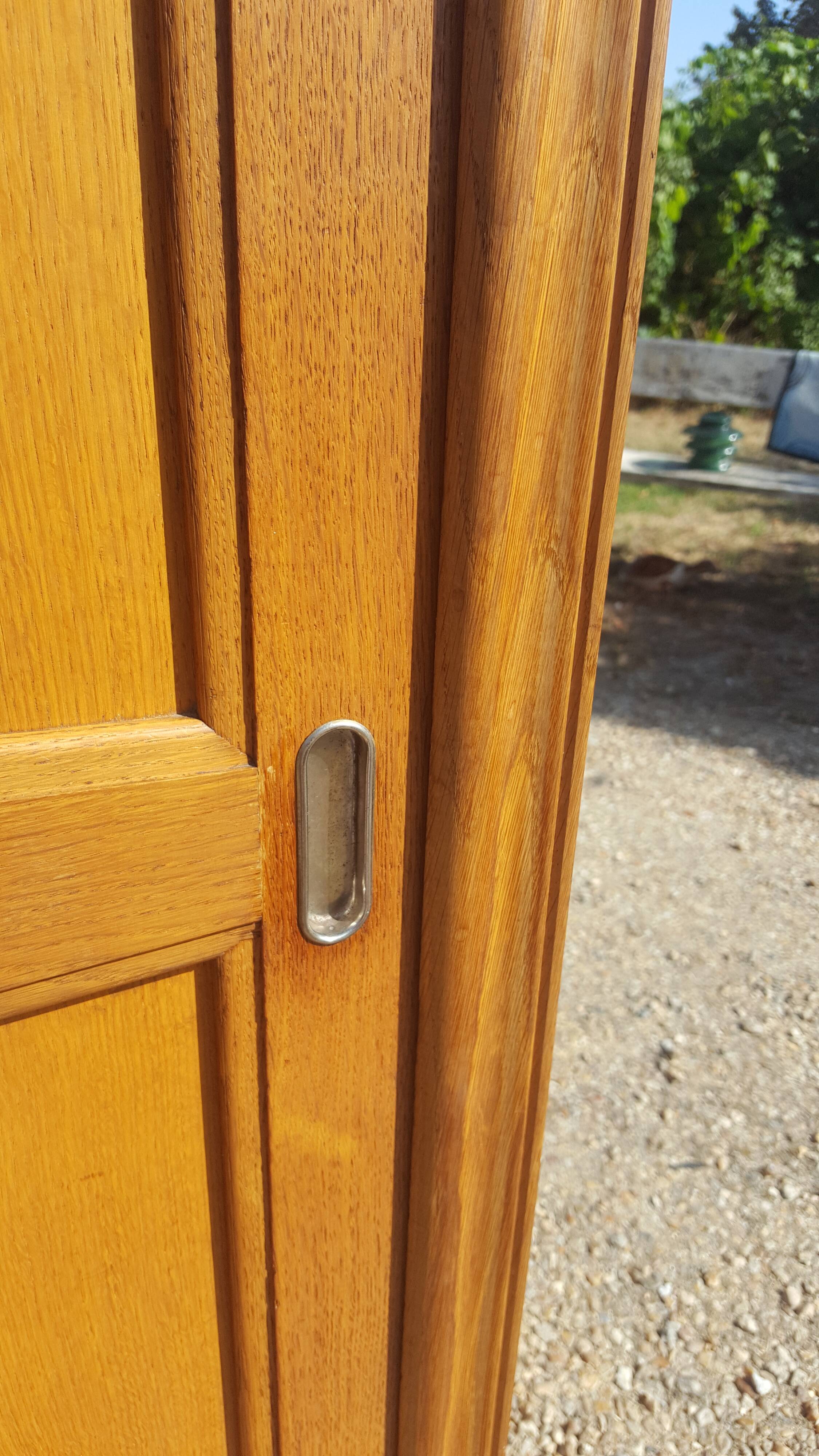 Scandinavian vintage cabinet sliding doors