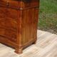 Ancienne commode Louis Philippe en noyer marbre blanc