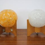 Pair of design table lamps "Rockets", 1960s