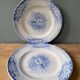 Set of 2 flat plates St Amand and Hamage, Model Planter