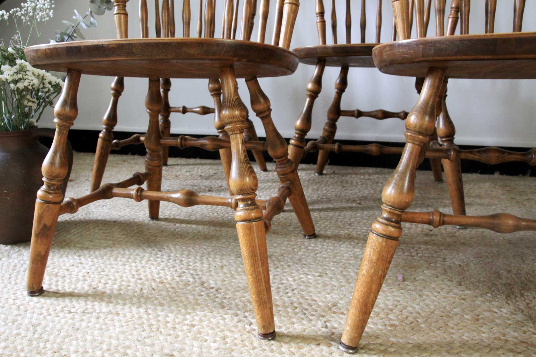 Western style wooden chairs