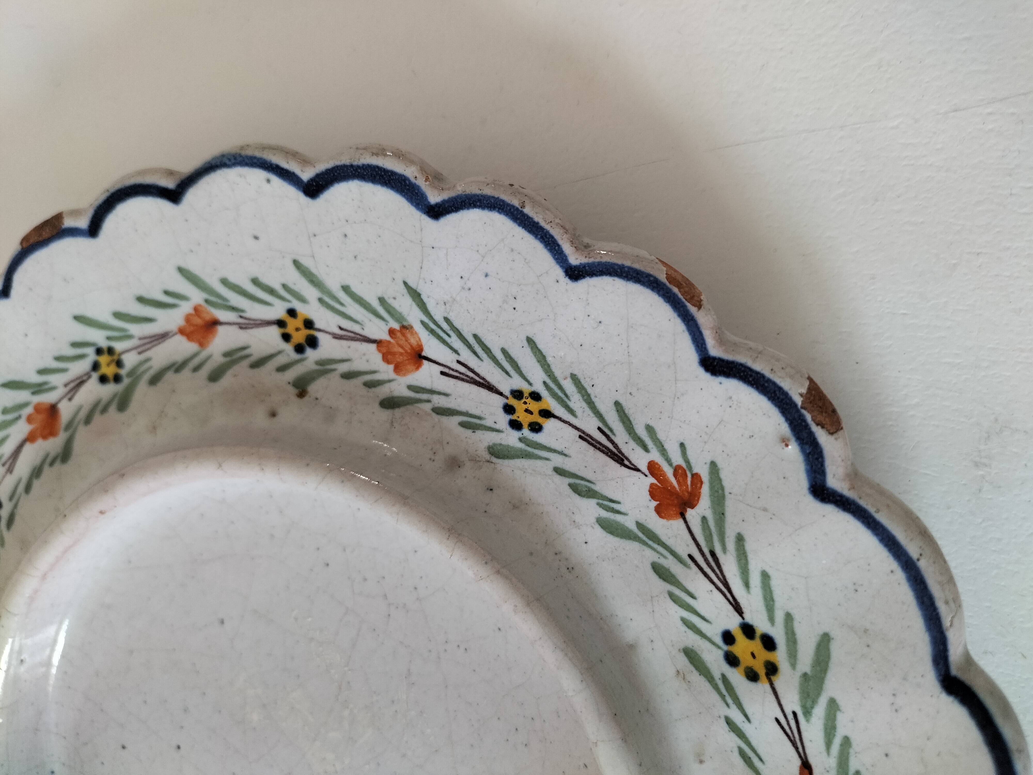 Covered cheese dish in Quimper earthenware – late 19th, early 20th century