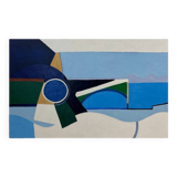 Contemporary painting abstract composition, unsigned, 20th century, oil on canvas, 130x81cm, unframed