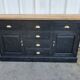 Industrial furniture craft six drawers two black doors