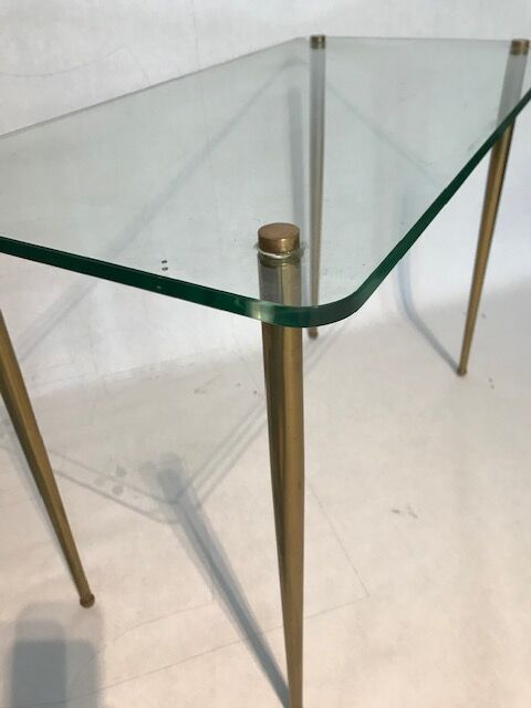 Table, modernist sofa end