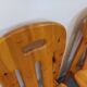Set of 4 vintage pine chairs from the 70s and 80s