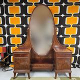 Coiffeuse miroir vintage 1970"