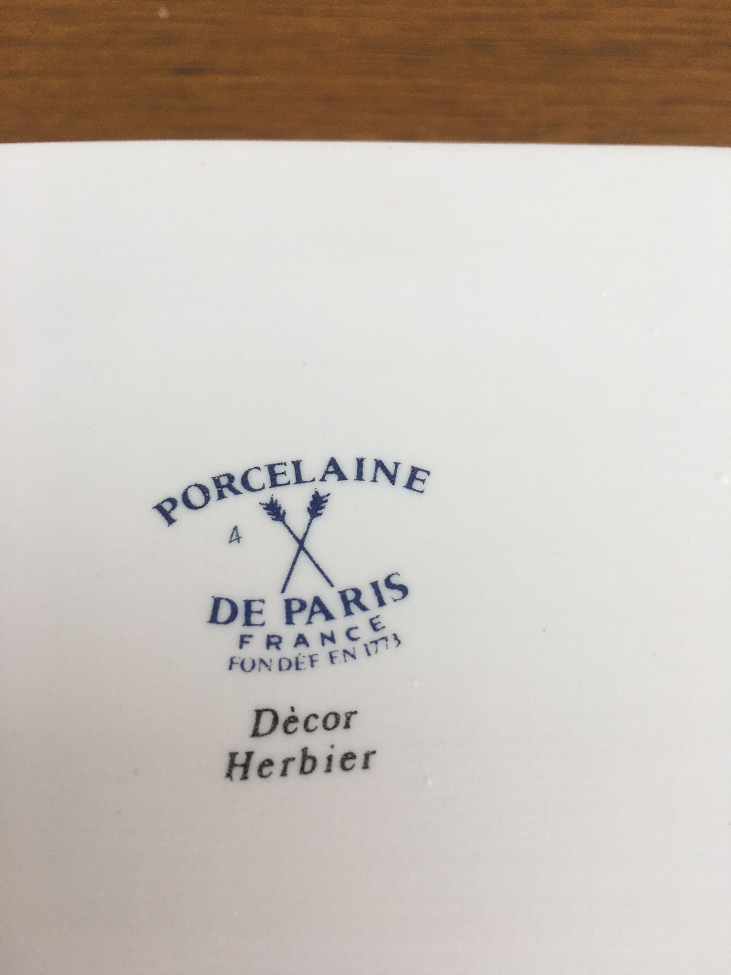 Paris Decor Herbier porcelain cutlery