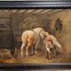 Painting: Flemish School of the 18th century: oil on panel / the stable
