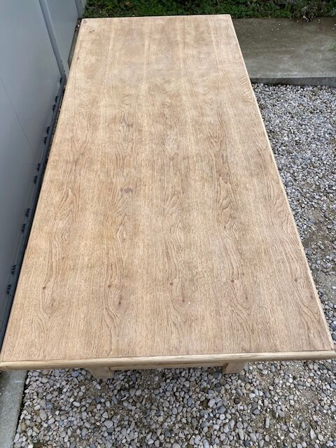 Stripped farmhouse table 180 cm