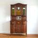 China buffet stained glass Art Nouveau 1900 vintage