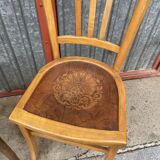 4 vintage mismatched coffee bistro chairs