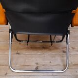 Deckchair Lama chrome vintage fabric