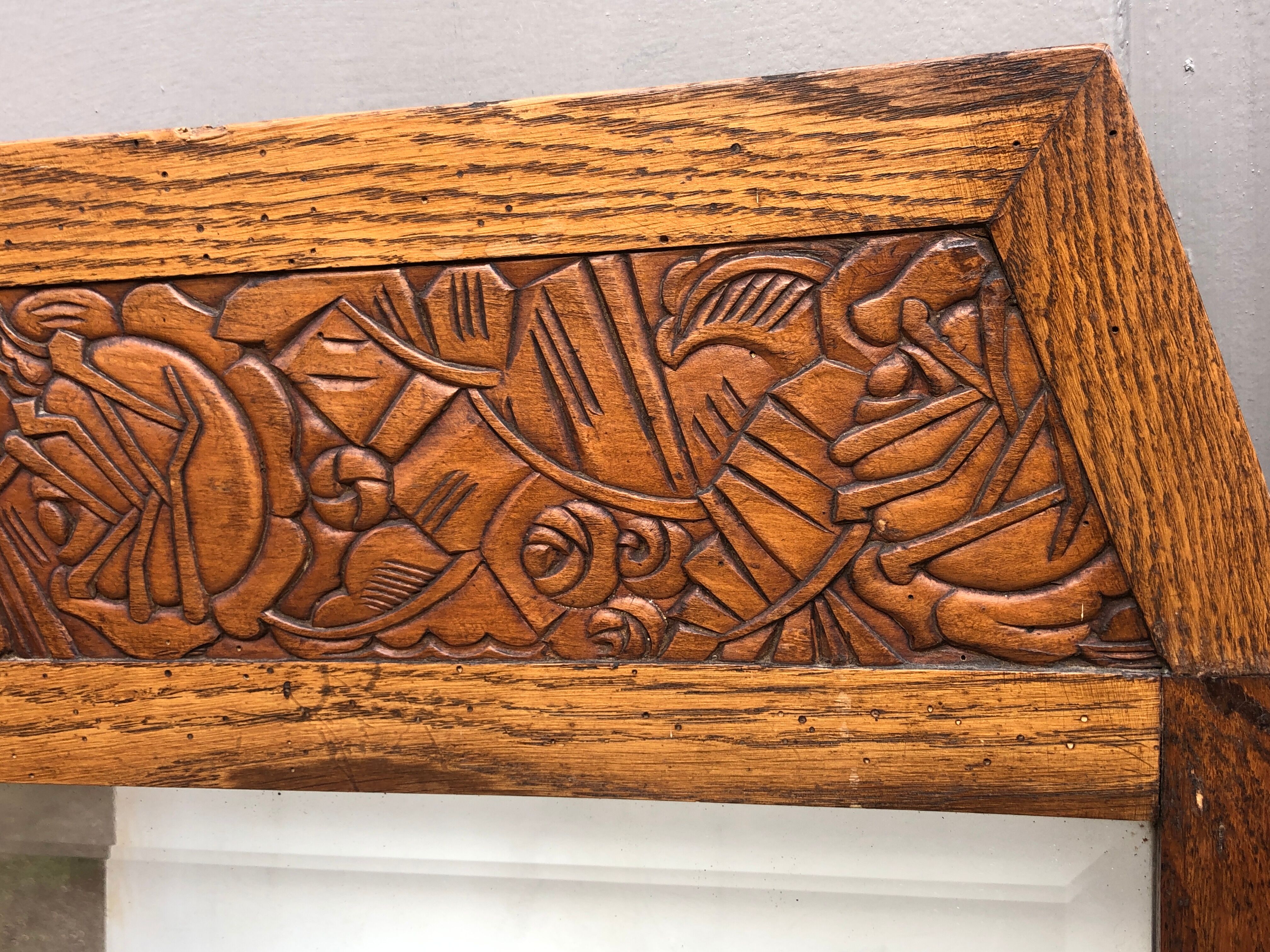 Mirror wood carved 51x97cm