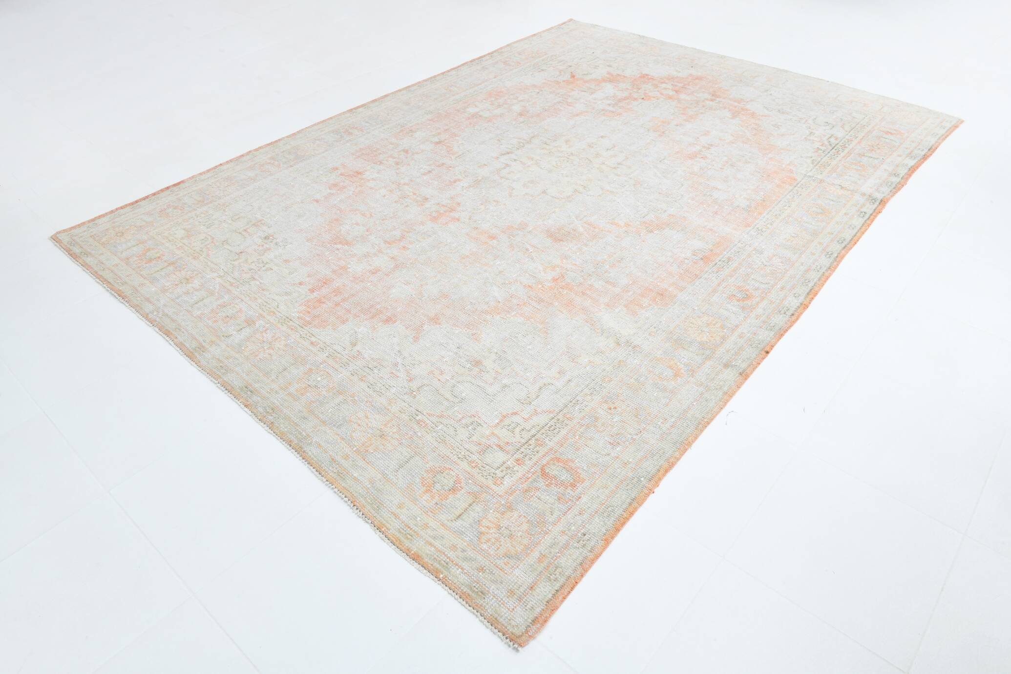 7x10 Rug For Living Room Pale Red Persian Rug, 229x326Cm