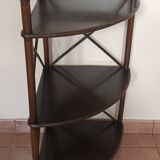 Rattan corner shelf