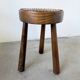 Three-legged shepherd stool oak