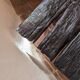 Table basse bois brûlé