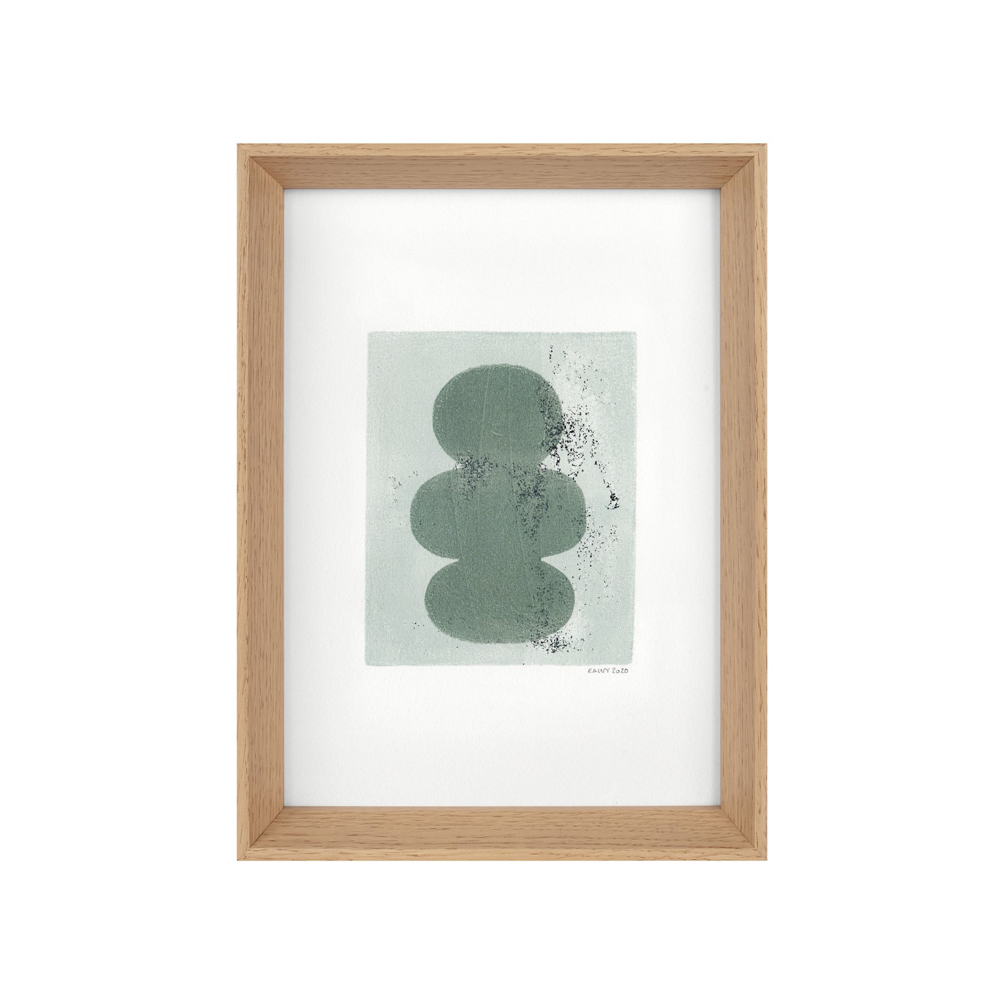Painting on paper, Abstract illustration dated and signed