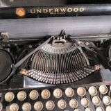 Antique Underwood Standard Portable Typewriter USA 1915-1920
