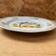 Old quimper henriot ceramic plate vintage bird decor #b190