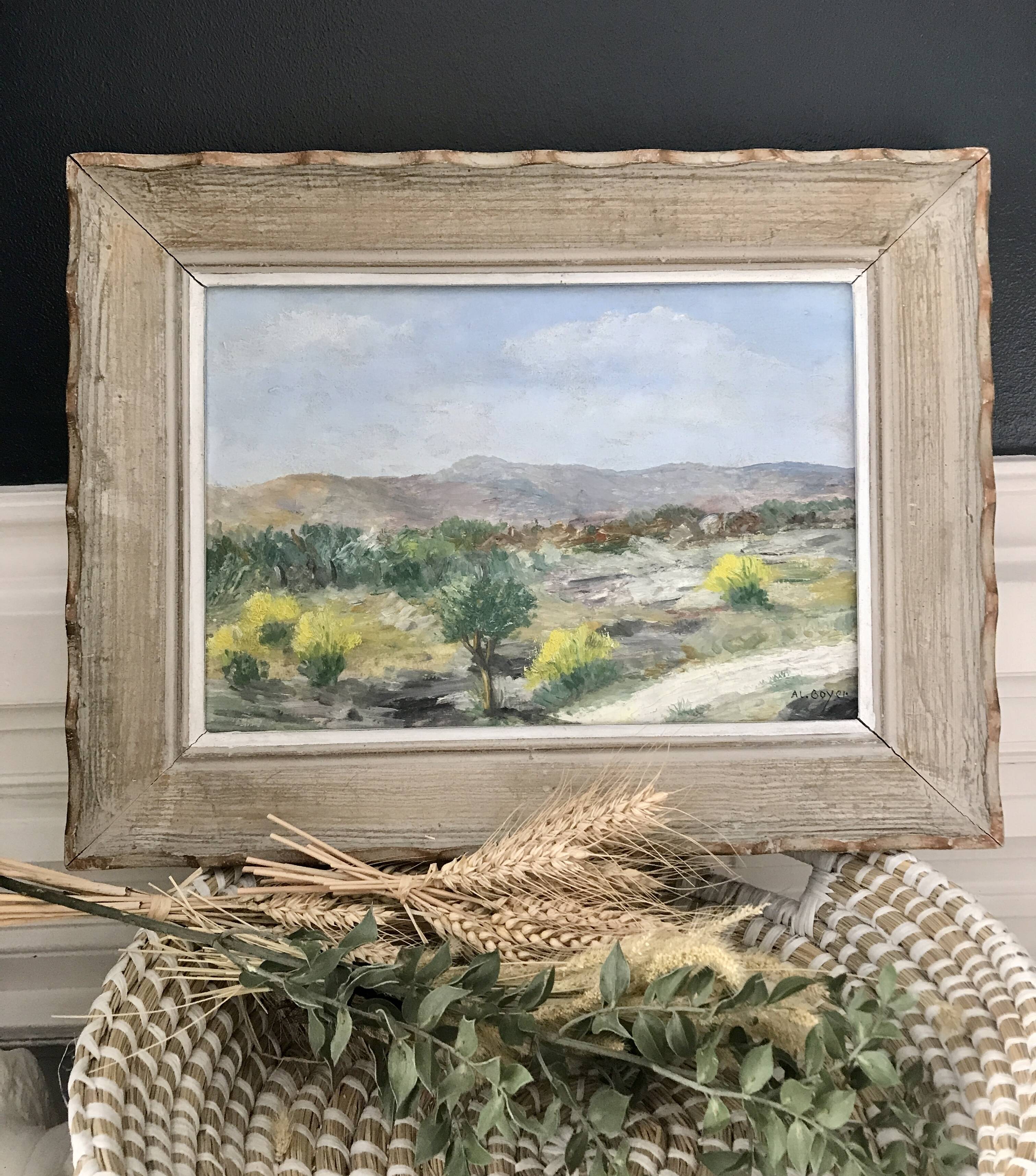 Old oil painting Genets 1964