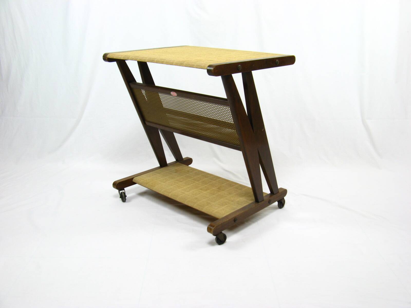 Jullian serving unit on wheels, vintage