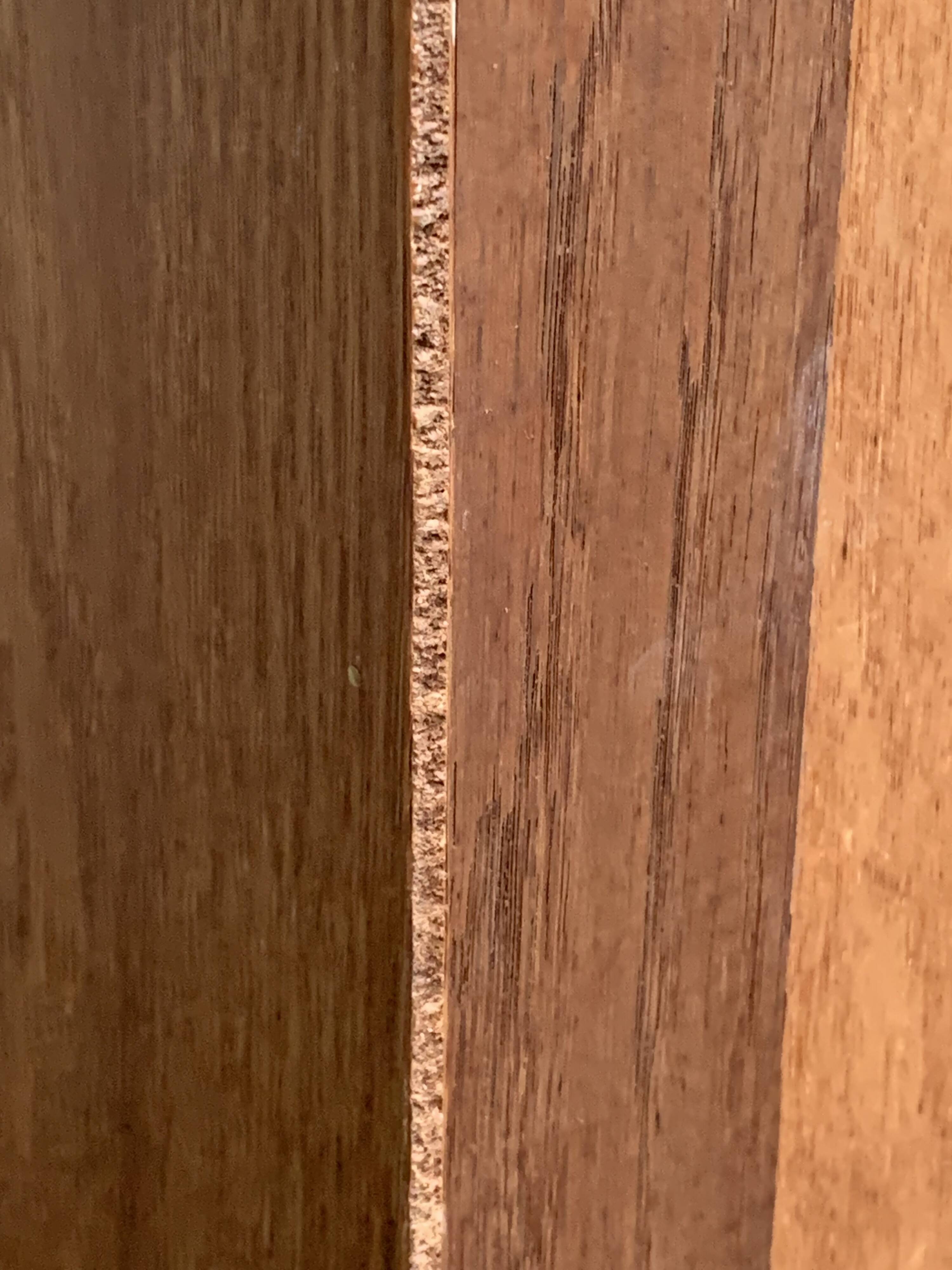 Chest of drawers with compass feet, raw wood, 1950s