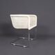 Chaises cantilever blanches Tecta D43, années 1980, lot de 4