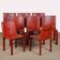 Set of 8 chairs by Carlo Bartoli for Matteo Grassi, 1980