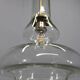 Mid-century Czech glass pendant light brass finish 1970s modern rewired
