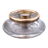 Glass candle holder