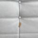 Sky blue leather armchair