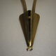 Pair of double opaline and brass wall lights from the 1960s-1970s.