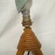 Vintage rattan table lamp – Tripod – Original porcelain socket –