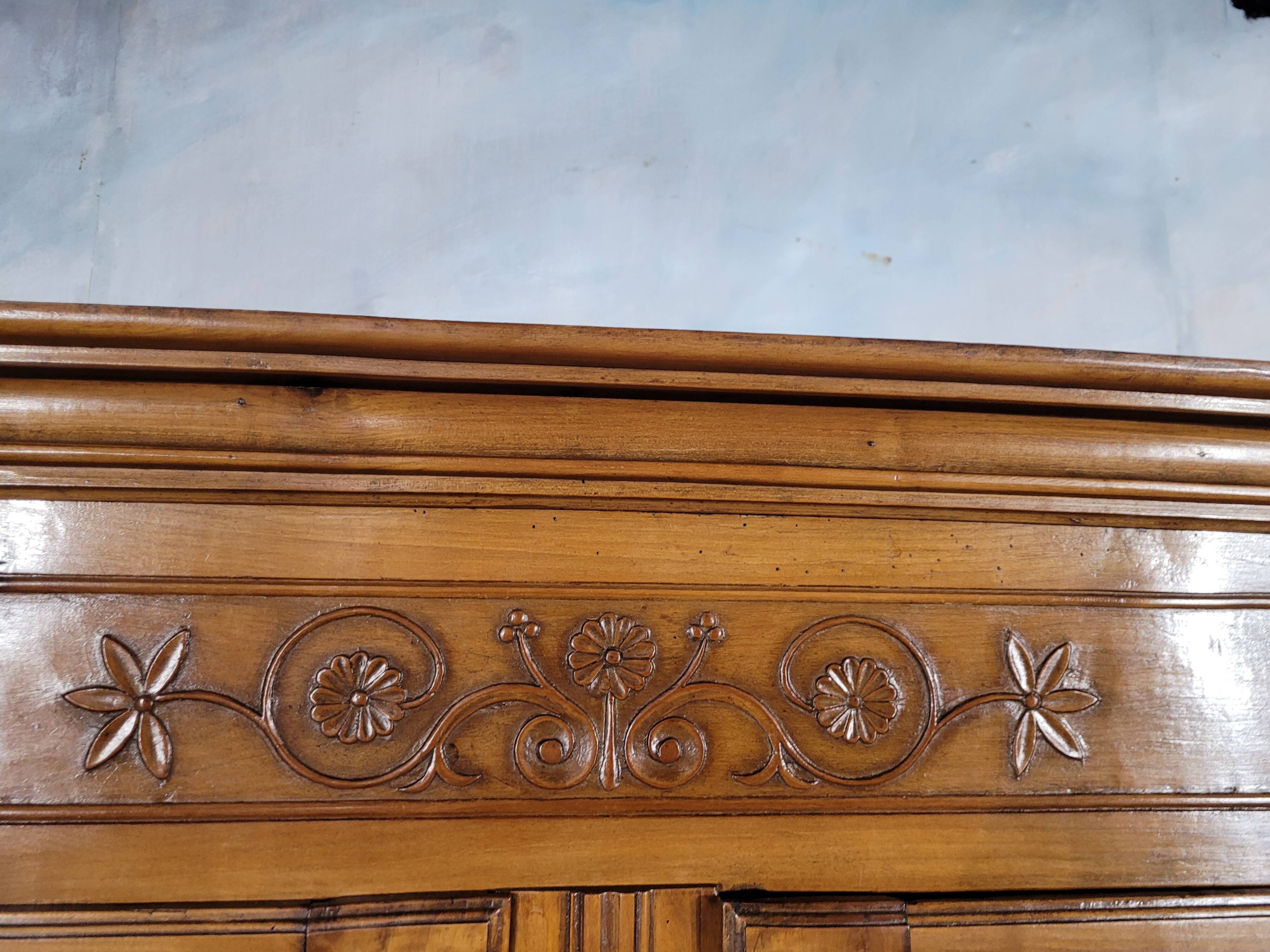 Small Louis XV cherry wood low cabinet