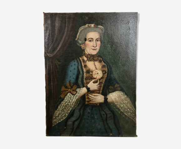 Portrait d'une femme de qualité XVIIIème