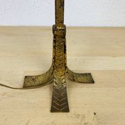 Lampe fer forgé doré travail espagnol