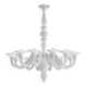 Contemporary White Rezzonico Glass Chandelier