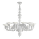 Contemporary White Rezzonico Glass Chandelier