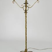 Gold wrought iron lamppost