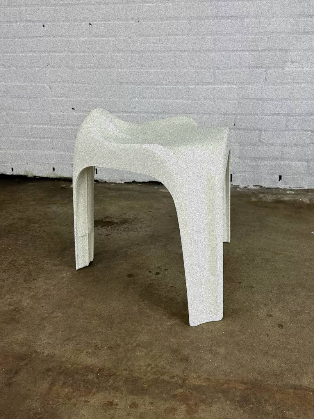 White Casalino stools, Casala — Alexander Begge