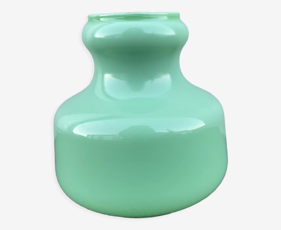 Globe opaline vert mint années 70