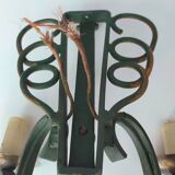 Pairs of vintage wrought iron wall lamps
