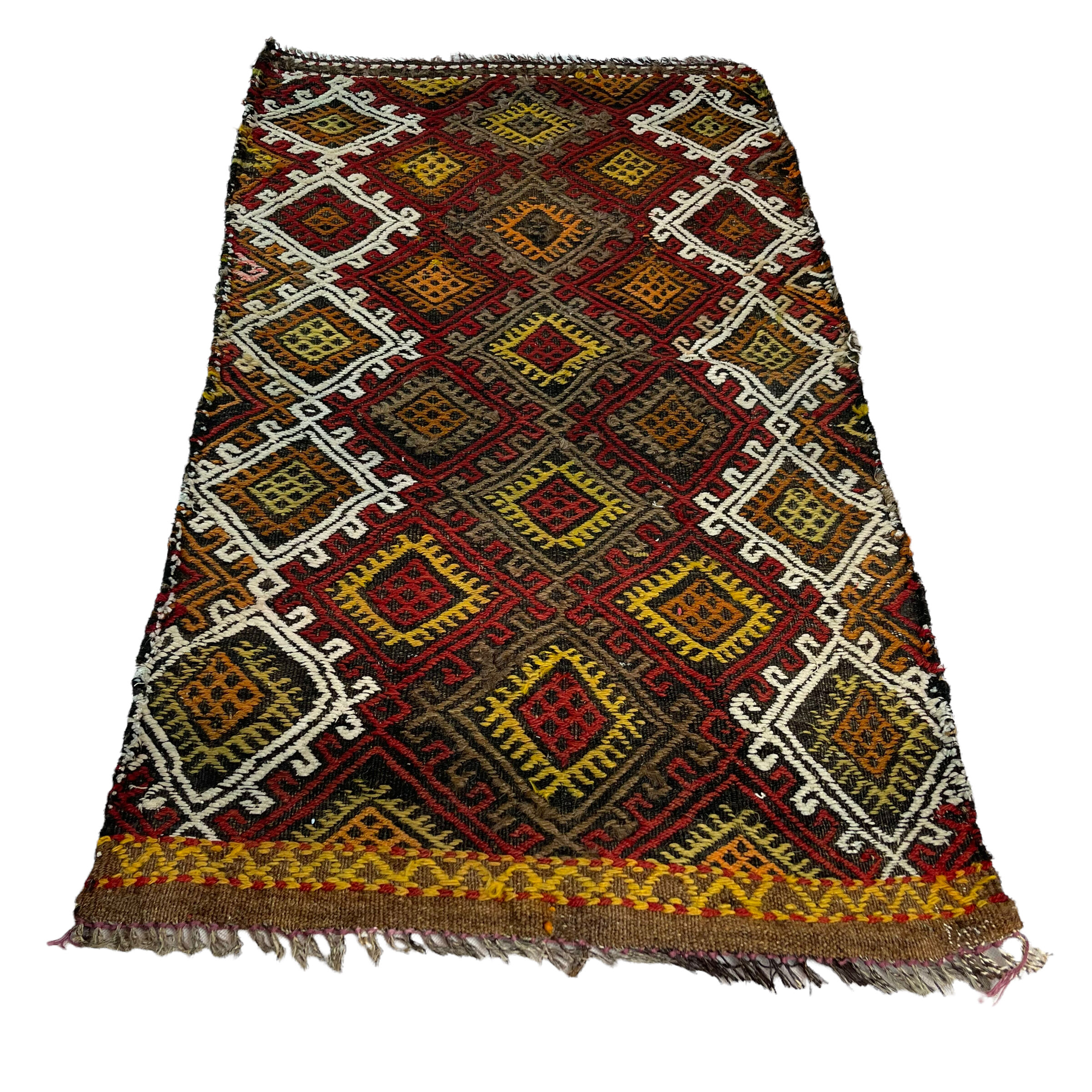 Vintage turkish kilim rug , 103 x 56 cm