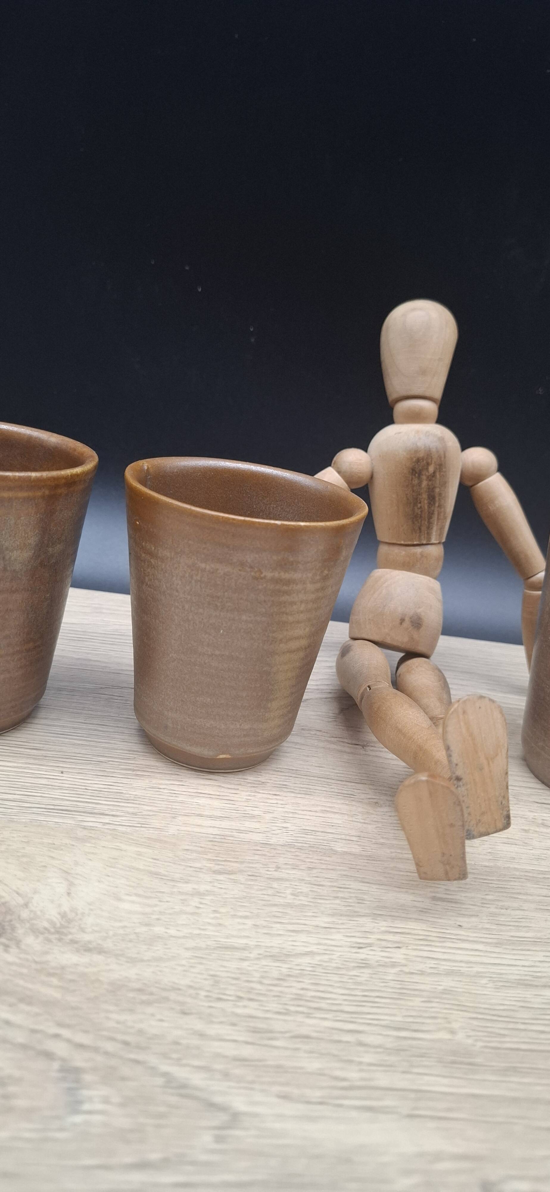 Set of 4 Digoin stoneware cups and tumblers 2