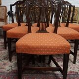Lot of 6 george iii mahogany hepplewhite style chairs