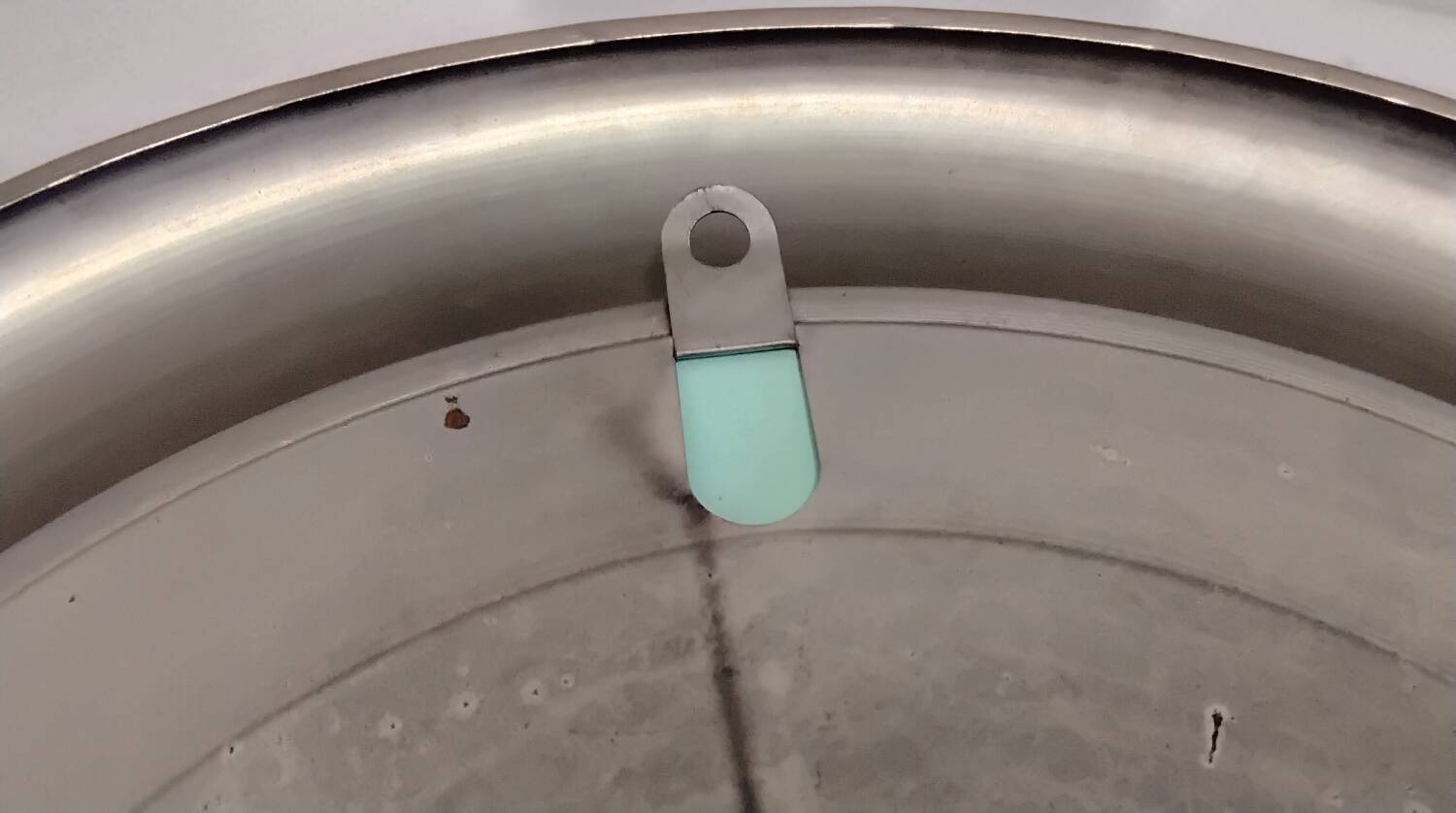 Reggiani round mirror in vintage chrome metal