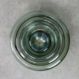 Lampe de table vintage italienne Cascade en verre fumé, années 1970