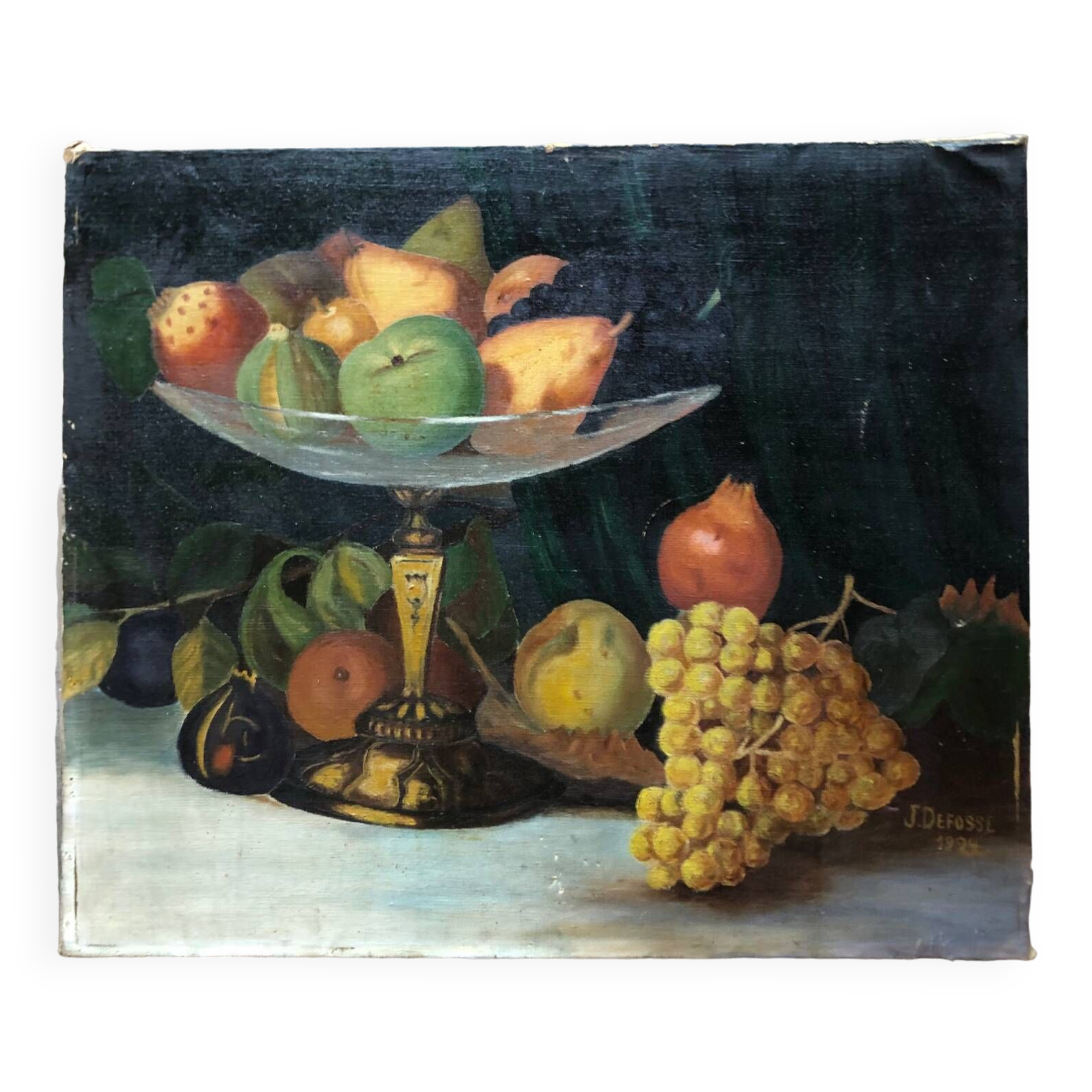 Oil on canvas still life 1924